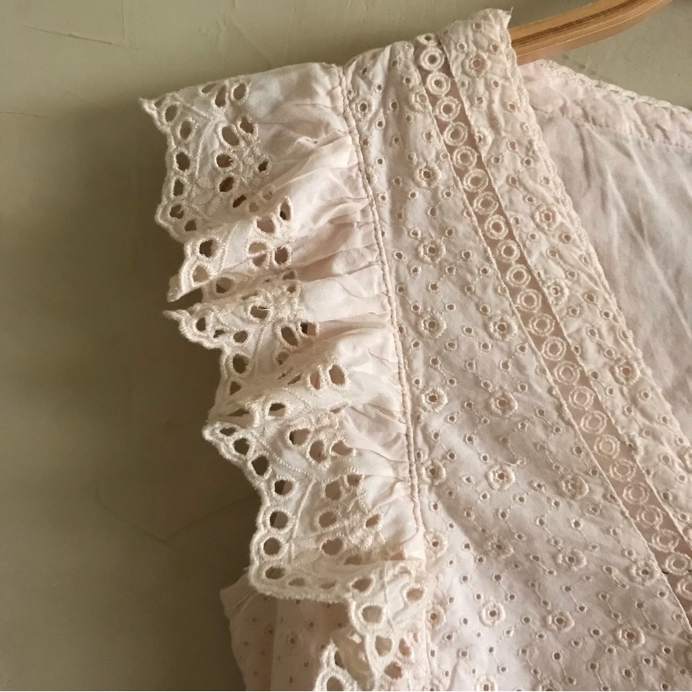 LOFT Cotton Powder Pink Eyelet Dress - Picture 6 of 16